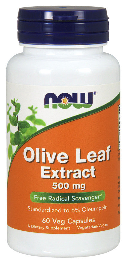 NOW Foods Olive Leaf Extract, 500mg - 60 vcaps | High-Quality Health and Wellbeing | MySupplementShop.co.uk