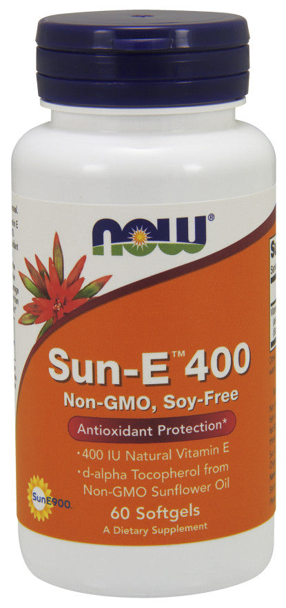 NOW Foods Sun-E, 400 IU - 60 softgels | High-Quality Vitamins & Minerals | MySupplementShop.co.uk