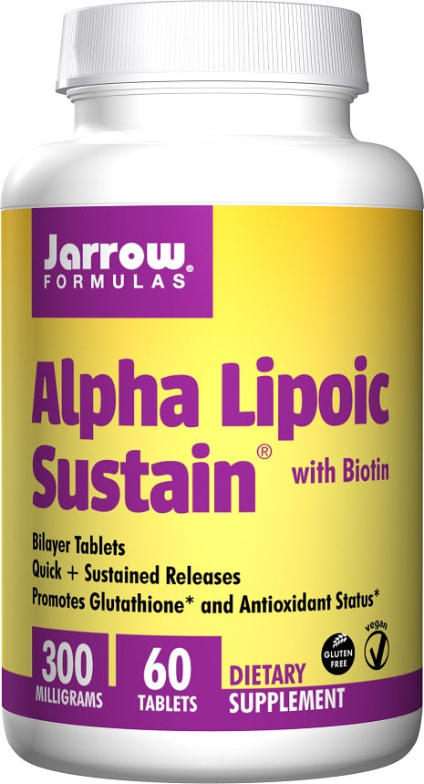 Jarrow Formulas Alpha Lipoic Sustain, 300mg with Biotin - 60 tabs | High-Quality Health and Wellbeing | MySupplementShop.co.uk
