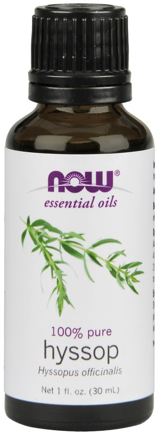 NOW Foods Essential Oil, Hyssop Oil - 30 ml. | High-Quality Nutrition Bars | MySupplementShop.co.uk