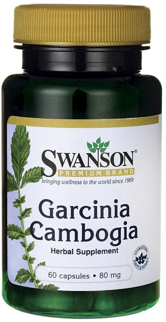 Swanson Garcinia Cambogia 5:1 Extract, 80mg - 60 caps | High-Quality Slimming and Weight Management | MySupplementShop.co.uk