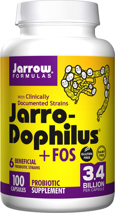 Jarrow Formulas JarroDophilus + FOS  100 vcaps - Health and Wellbeing at MySupplementShop by Jarrow Formulas