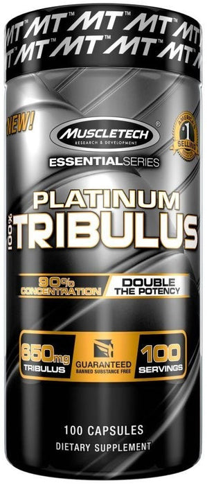 MuscleTech Platinum 100% Tribulus - 100 caps - Default Title - Natural Testosterone Support at MySupplementShop by MuscleTech