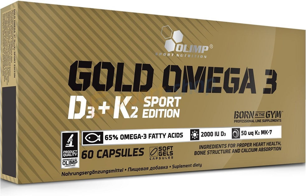 Olimp Nutrition Gold Omega 3 D3 + K2 Sport Edition - 60 caps - Omegas, EFAs, CLA, Oils at MySupplementShop by Olimp Nutrition