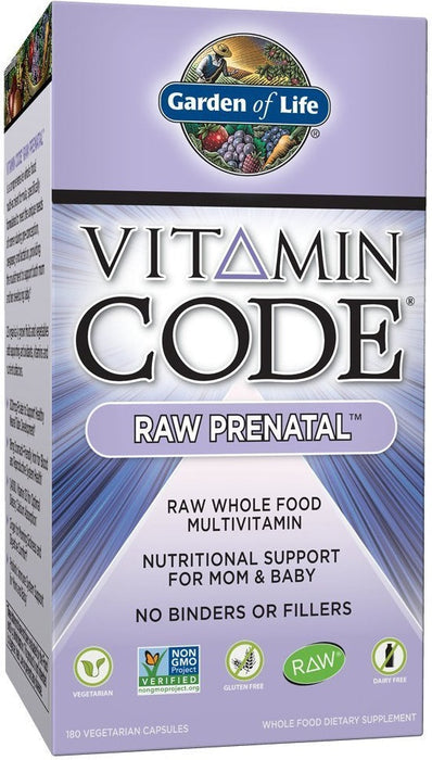 Garden of Life Vitamin Code Raw Prenatal - 180 vcaps - Vitamins & Minerals at MySupplementShop by Garden of Life