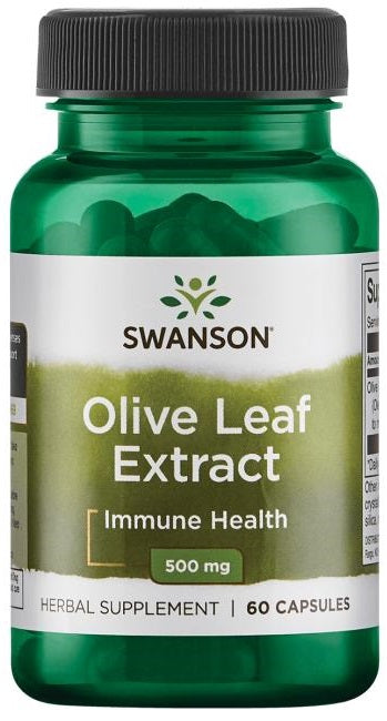 Swanson Olive Leaf Extract, 500mg - 60 caps - Health and Wellbeing at MySupplementShop by Swanson