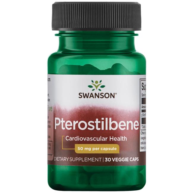 Swanson Pterostilbene, 50mg - 30 vcaps - Health and Wellbeing at MySupplementShop by Swanson