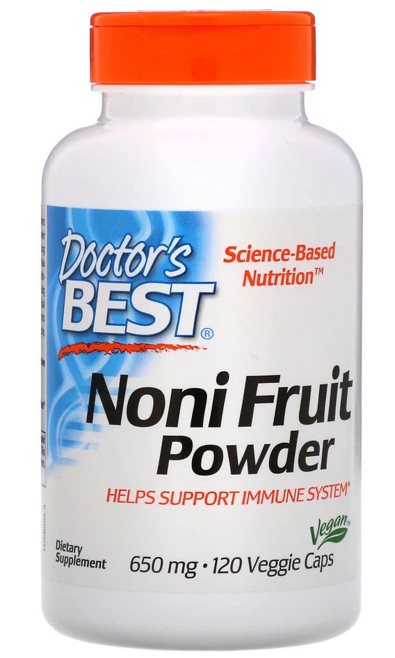 Doctor's Best Noni Fruit Powder, 650mg - 120 vcaps | High-Quality Health and Wellbeing | MySupplementShop.co.uk