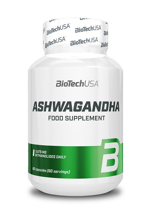 BioTechUSA Ashwagandha - 60 caps | High-Quality Health and Wellbeing | MySupplementShop.co.uk