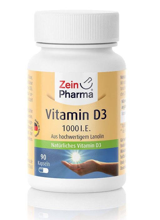 Zein Pharma Vitamin D3, 1000 IU - 90 caps | High-Quality Vitamins & Minerals | MySupplementShop.co.uk