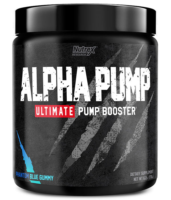 Nutrex Alpha Pump, Phantom Blue Gummy - 176 grams | High-Quality Nitric Oxide Boosters | MySupplementShop.co.uk