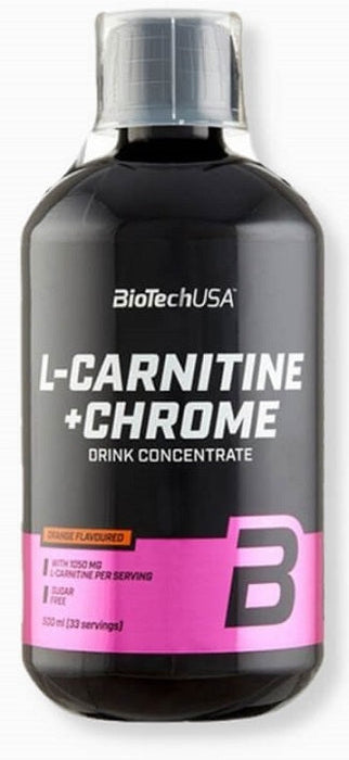 BioTechUSA L-Carnitine + Chrome, Orange - 500 ml. - Slimming and Weight Management at MySupplementShop by BioTechUSA