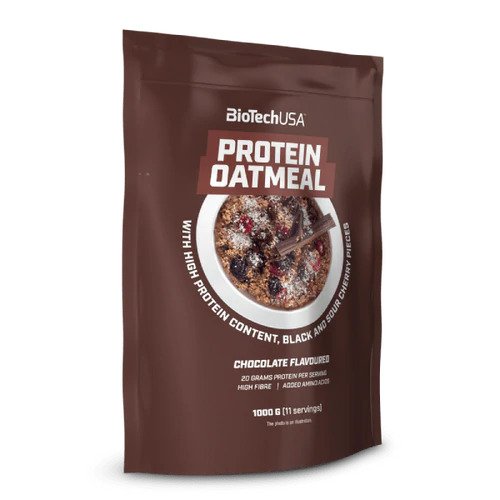 BioTechUSA Protein Oatmeal, Chocolate - 1000g | High-Quality Cereals & Breakfast Bars | MySupplementShop.co.uk