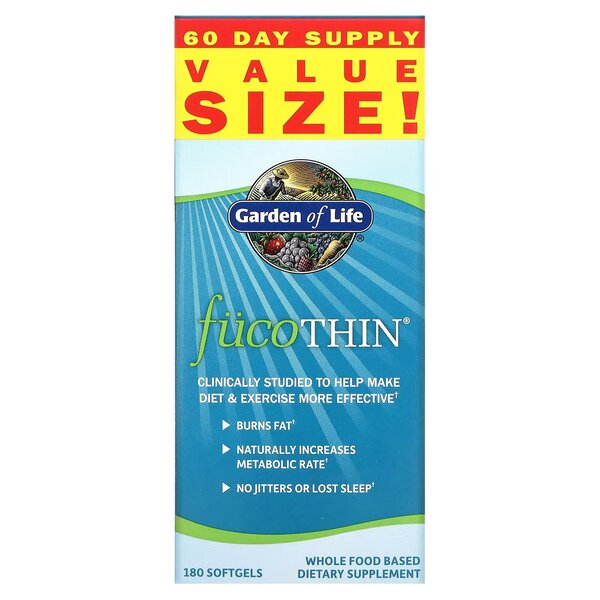 Garden of Life FucoThin - 180 softgels - Slimming and Weight Management at MySupplementShop by Garden of Life