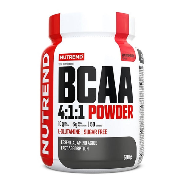 Nutrend BCAA 4:1:1 Powder, Watermelon - 500 grams | High-Quality Amino Acids and BCAAs | MySupplementShop.co.uk