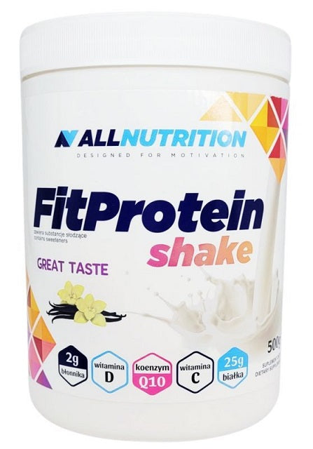 Allnutrition Fit Protein Shake, Vanilla - 500 grams | High-Quality Protein | MySupplementShop.co.uk