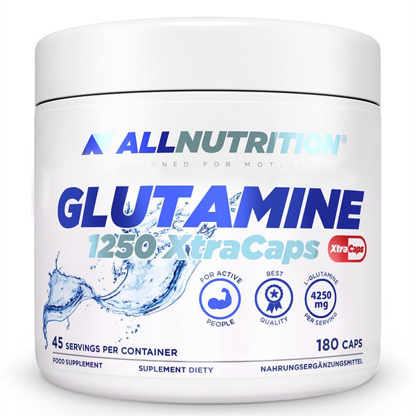 Allnutrition Glutamine 1250 XtraCaps, 4250mg - 180 caps | High-Quality L-Glutamine, Glutamine | MySupplementShop.co.uk