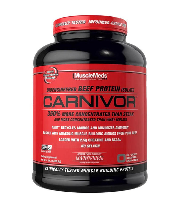 MuscleMeds Carnivor, Fruit Punch - 1808 grams - Default Title - Protein at MySupplementShop by MuscleMeds