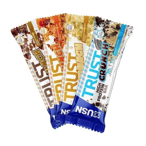 USN TRUST Crunch Protein Bars 12 x 60g - Sports Nutrition at MySupplementShop by USN